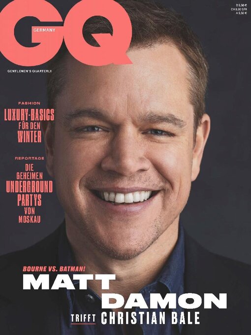 Title details for GQ (D) by Conde Nast Germany GmbH - Wait list